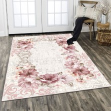 Homefesto Dekoratif Özel Tasarım Şönil Dokuma Taban Yumuşak Dokulu Halı Renkli 140 x 220 cm