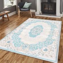 Homefesto Dekoratif Özel Tasarım Şönil Dokuma Taban Yumuşak Dokulu Halı Renkli 140 x 220 cm