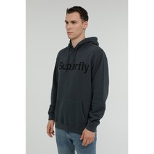 Superfly Men Kapş Sweat Antrasit Erkek Sweatshirt 23139-01