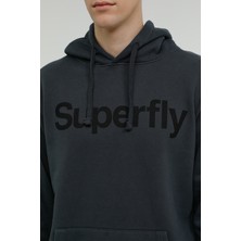 Superfly Men Kapş Sweat Antrasit Erkek Sweatshirt 23139-01