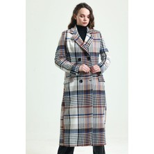 Sense Astarlı Desenli Uzun Kaban | KBN34176