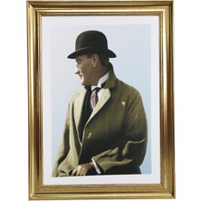 Tuvalist Sanat Eserleri Altın Renkli Çerçeveli Tablo