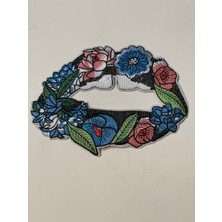 Gönülden Tasarım 23X17 cm Ütü Ile Yapışan Çiçek Cümbüşü Aplike Arma Yama Aksesuar