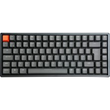 Keychron K2 Kablosuz Mekanik Oyuncu Klavyesi-Hot-Swappable-Rgb -Bluetooth 5.1-Multitasking-Gateron G Pro Blue Switch-Alüminyum Çerçeve -(Version 2) Uk Iso Layout