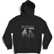 Wednesday And Thing, Hand, El Kapüşonlu Sweatshirt Hoodie