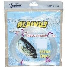 Captain Alpinus Poşet Misina 4x25 Bağlantılı 100mt Beyaz  0.35 MM