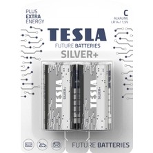 Tesla Silver+ Serisi C Alkalin Pil Geleceğin Pilleri