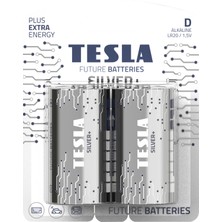 Tesla Silver+ Serisi D Alkalin Pil Geleceğin Pilleri