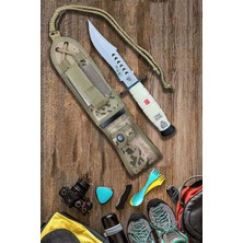 Tekinhediyelik Outdoor Bıçağı Balık Temizleme Piknik Gezi Dağçılık Bıçağı Kamp Av Bıçak Çakı Kılıflı