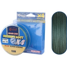 Captain Resistant Pe 4 Kat Spin Ip Misina 150MT Yeşil