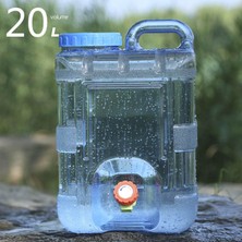 Segolike Piknik Pişirme Için Tıkaç Su Tankı ile Açık Portatif Su Kabı 26X26X40CM Mavi