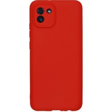 Happycase Samsung Galaxy A03 Kılıf First Silikon - Kırmızı