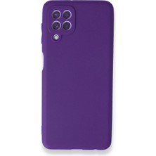 Happycase Samsung Galaxy A22 Kılıf First Silikon - Mor