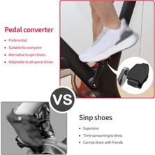 Bisikletler Için Bisiklet Pedal Dönüştürücüler Platformu Siyah Hafif Ağırlık