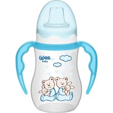 Wee Baby 8690797107543 Akıtmaz Kulplu Bardak, 250 Ml, Mavi