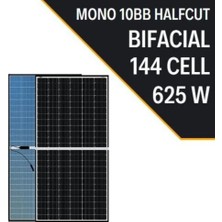 N&d Lighting Lexron 625WATT Monokrıstal 10BB Half Cut Bıfacıal Solar Güneş Enerji Paneli