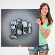 Dünyatablo Metalik 3D Efektli Modern Kanvas Tablo
