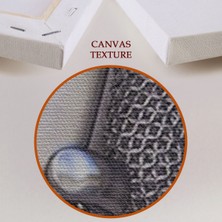 Dünyatablo Metalik Efektli 3D Kanvas Poster, Modern Duvar Dekoru, Gümüş Kanvas Tablo