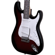 Sanchez Elektro Gitar 3 Single Strat Kasa (Kırmızı)