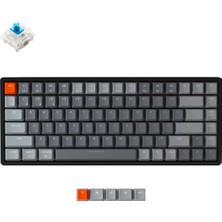 Keychron K2 Kablosuz Mekanik Oyuncu Klavyesi-Hot-Swappable-Rgb -Bluetooth 5.1-Multitasking-Gateron G Pro Blue Switch-Alüminyum Çerçeve -(Version 2)