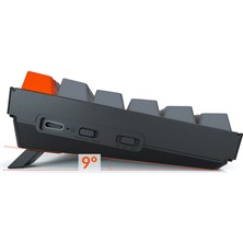 Keychron K2 Kablosuz Mekanik Oyuncu Klavyesi-Hot-Swappable-Rgb -Bluetooth 5.1-Multitasking-Gateron G Pro Blue Switch-Alüminyum Çerçeve -(Version 2)