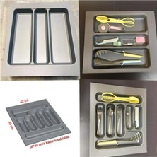 ShopyTime 42/49 cm 2'li Takım Cekmece Içi Kasıklık ve Kepçelik 38/40 cm Kadar Kesılebılır