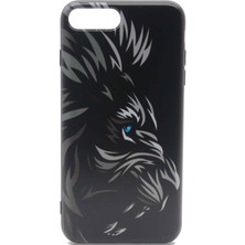 Karleader Apple iPhone 7/8 Plus Kılıf Aslan Resimli Liquid 3D Desenli Kapak