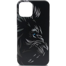 Karleader Apple iPhone 12 Pro Kılıf Aslan Resimli Liquid 3D Desenli Kapak