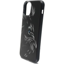 Karleader Apple iPhone 12 Pro Kılıf Aslan Resimli Liquid 3D Desenli Kapak