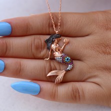 Deniz Kızı Gümüş Kolye