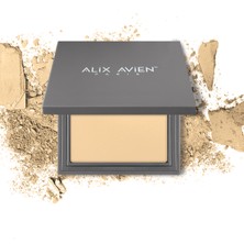 Alix Avien 05 Bisque Kompakt Pudra Sıcak-Nötr Cilt Alt Tonu 12 Saat Kalıcılık ile Doğal Mat Bitiriş