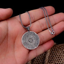 Takı925 Esma'ül Hüsna Yazılı 925 Ayar Gümüş Kolye