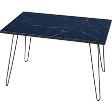 Rmd Shop Royal Katlanır Metal Ayaklı Orta Sehpa (Royal Mermer)