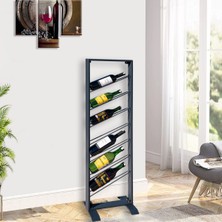 Rmd Shop Metal Şaraplık Rafı, 7 Li Şaraplık