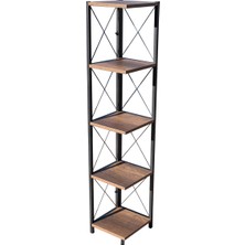 Rmd Shop Köşe Kitaplık ve Aksesuar Rafı Metal Ayaklı