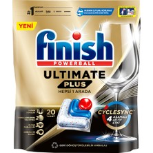 Finish Ultimate Plus 20 Kapsül  Bulaşık Makinesi Deterjanı Tableti (1 x 20 Kapsül)