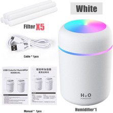 EHEDIYE38 Işıklı Mini Ortam Oda Hava Nemlendirici ve Taşınabilir Buhar Makinesi H2O Humidifier