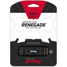 Kingston 500GB Kıngston Fury Renegade M.2 Nvme Pcıe 4.0 SFYRS/500G 7300/3900MB/S