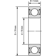 PRC 6800 2RS Rulman 10X19X5 (61800 2RS)