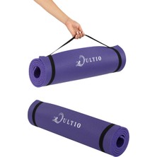 Ultio Spor Taşıma Askılı 10 mm Pilates Minderi Kaymaz Taban Yoga Matı Isteğe Bağlı Kamp Matı