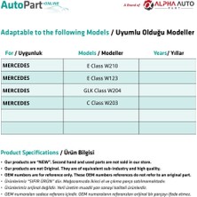 Alpha Auto Part Mercedes C Class W203 Için Davlumbaz Klipsi-10'lu