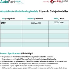 Alpha Auto Part Bmw X5 E53 Için Arka Dış Kapı Açma TELI-KISA-172 mm