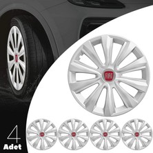 Rand Auto Fiat 16 Inç Jant Kapağı Amblemli Gri 4'lü Takım 143