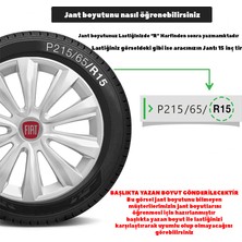 Rand Auto Fiat 16 Inç Jant Kapağı Amblemli Gri 4'lü Takım 143