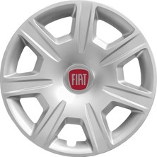 Rand Auto Fiat 15 Inç Jant Kapağı Amblemli Gri 4'lü Takım 142