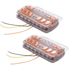 Gorgeous 4 Adet LED Römork Işıkları 12-24 V Yan Işaretleyici Işıkları Römork Kuyruk Işıkları Kamyon Yan Işıkları Sinyal Işıkları (Yurt Dışından)