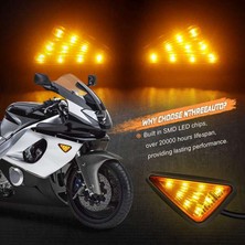 Gorgeous Adet Gömme Montaj Üçgen Şekilli LED Dönüş Sinyali Işığı, Suzuki Honda Yamaha Için 12 V Motosiklet Dönüş Sinyalleri Işık (Yurt Dışından)