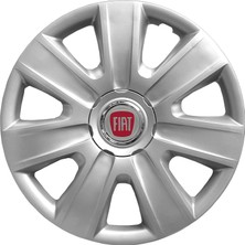 Fiat Tempra 13 Inç Jant Kapağı Amblemli Gri 4'lü Takım 107