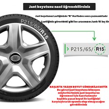 Rand Auto Toyota Yaris 15 Inç Jant Kapağı Amblemli Gri 4'lü Takım 119