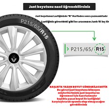 Rand Auto Renault Megane 2 16 Inç Jant Kapağı Amblemli Gri 4'lü Takım 143
